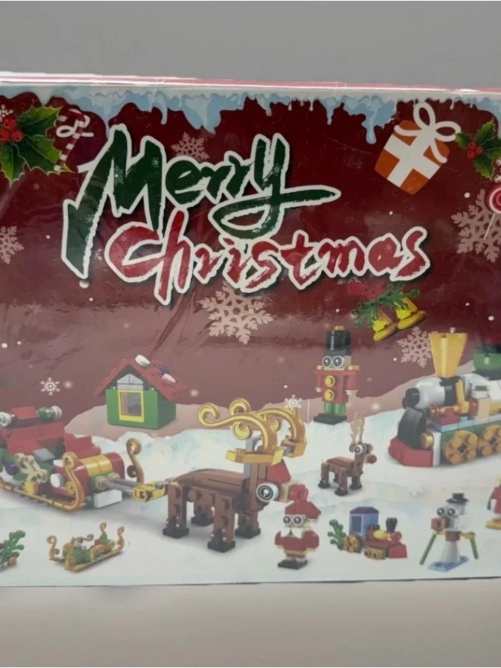 Christmas Building Blocks Set Santa Reindeer Tree Holiday Toy Kit NEW Sealed